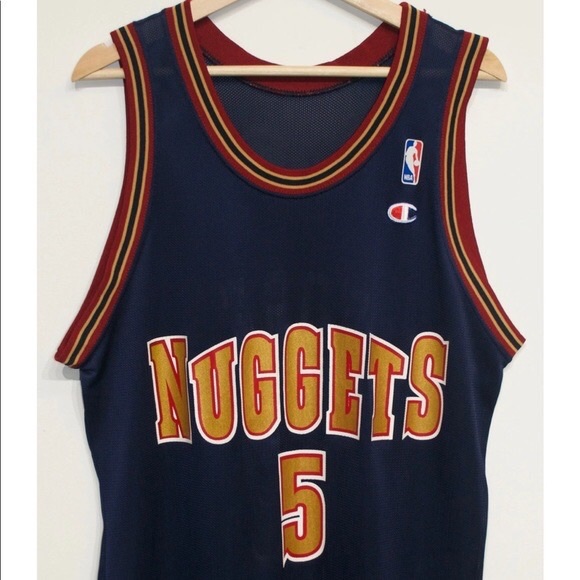 Vintage Jalen Rose Denver Nuggets Champion Jersey - Picture 1 of 5